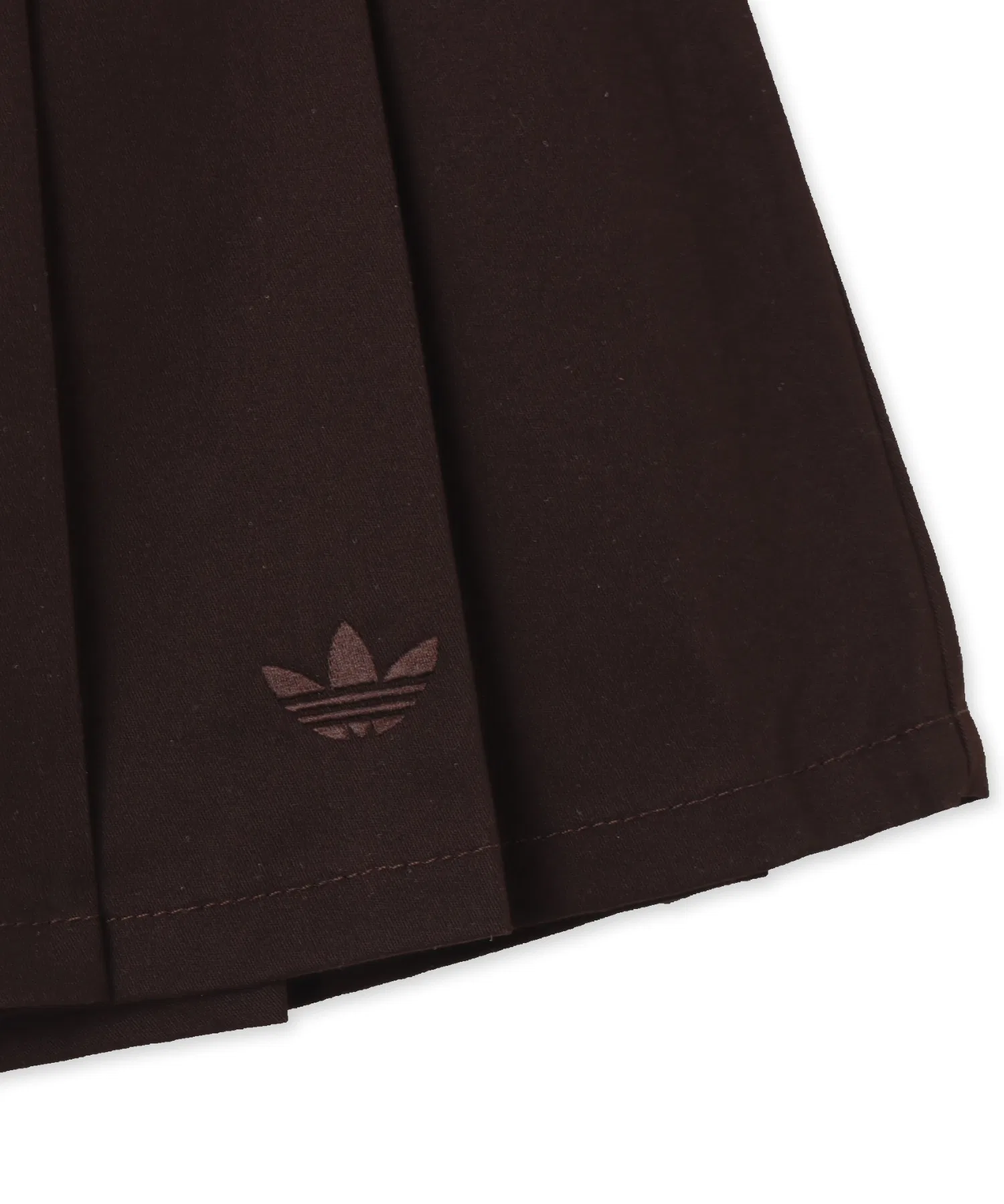 Женская плиссированная юбка adidas Twill коричневая — фото 4