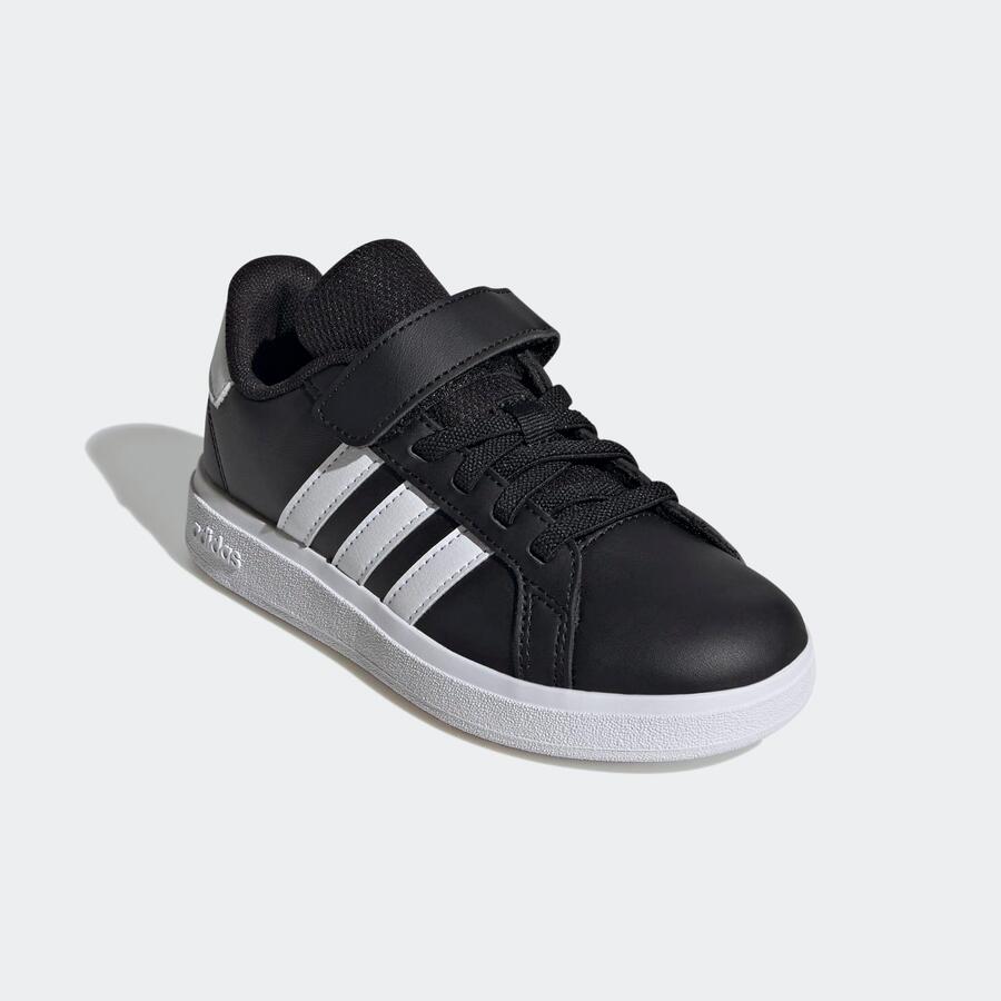 Детские кроссовки ADIDAS - Grand Court чёрно-белые — фото 4