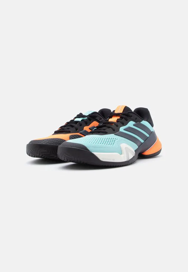 Теннисные кроссовки barricade 14 для игры на всех типах кортов Adidas Performance, Flash Aqua/Core Black/Lucid Orange — фото 2