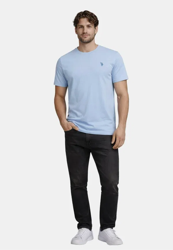 Футболка Uscaaleb basic t-shirt U.S. Polo Assn., светло-голубой — фото 2
