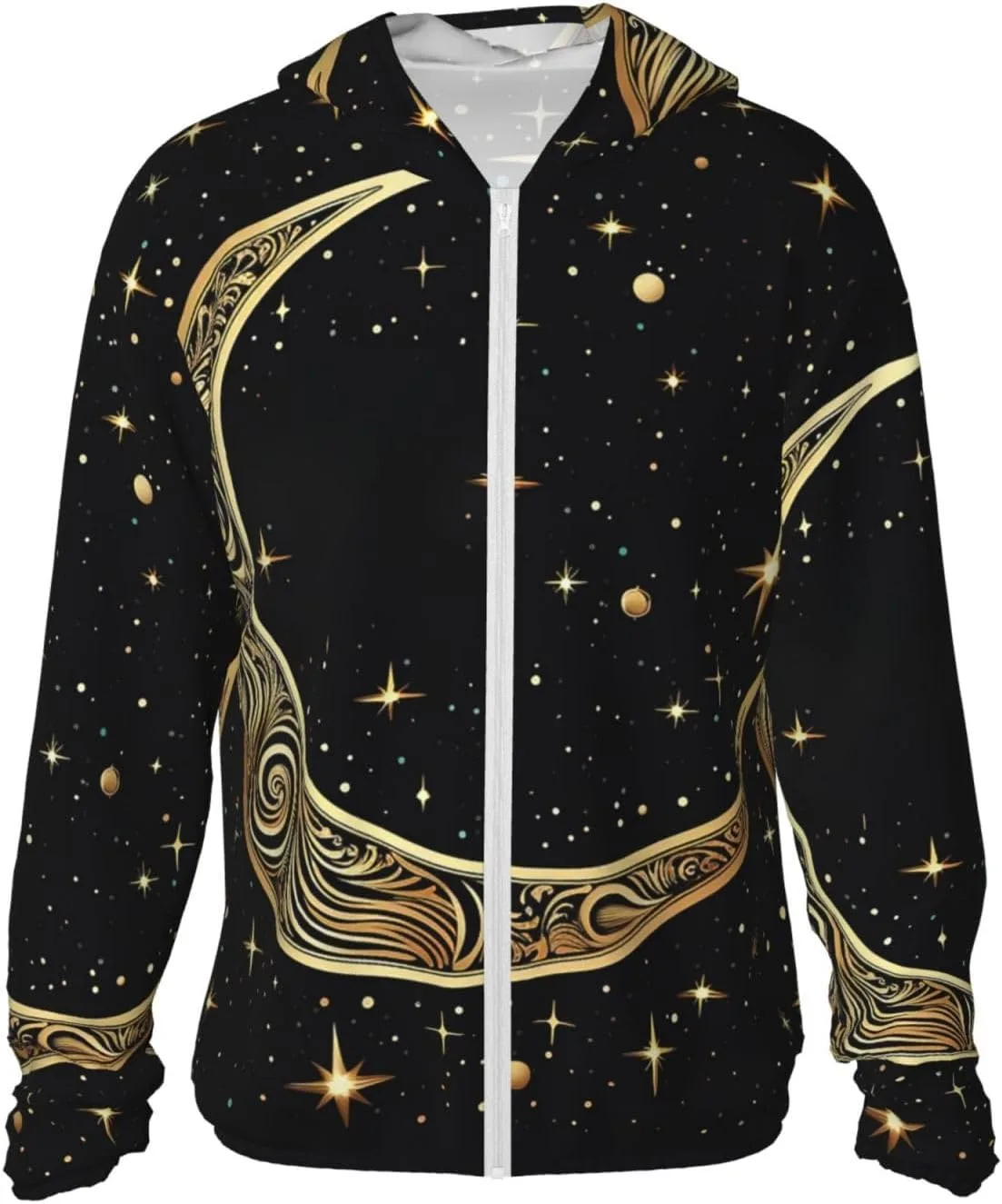 

Толстовка с защитой от солнца UPF 50+ с рисунком полумесяца GDSHJKLW