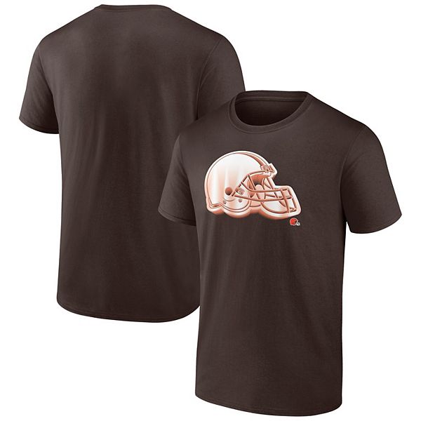 

Мужская футболка cleveland browns chrome dimension коричневого цвета Unbranded