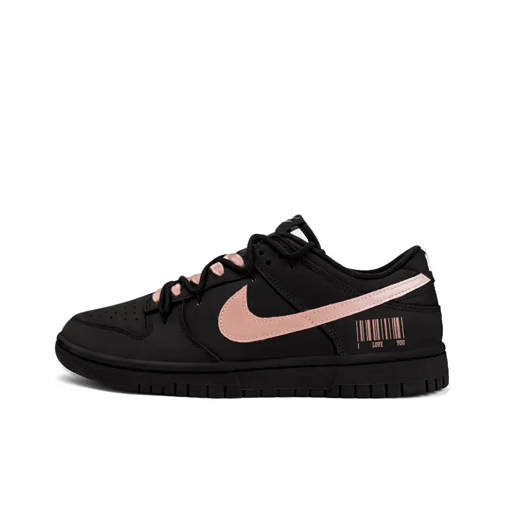 

Кроссовки для скейтбординга Dunk унисекс с низким верхом белого цвета Nike, черный