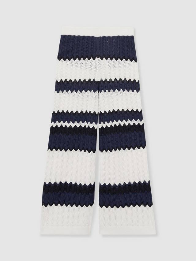 

Детские брюки Alba с волнистой полоской и широкими штанинами Reiss, Navy