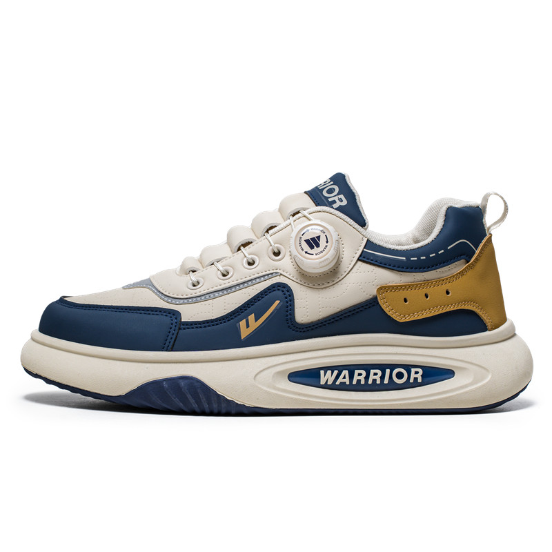 

Кроссовки для скейтбординга Mid top мужские WARRIOR, бежевый темно-синий earth желтый