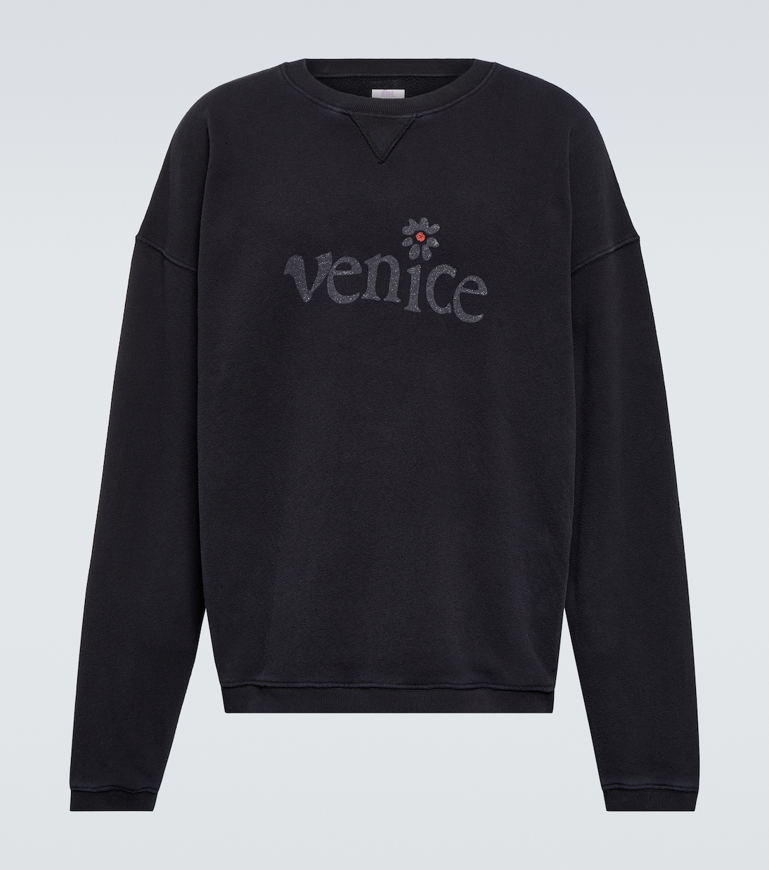 

Толстовка из хлопкового флиса с принтом ERL, черный