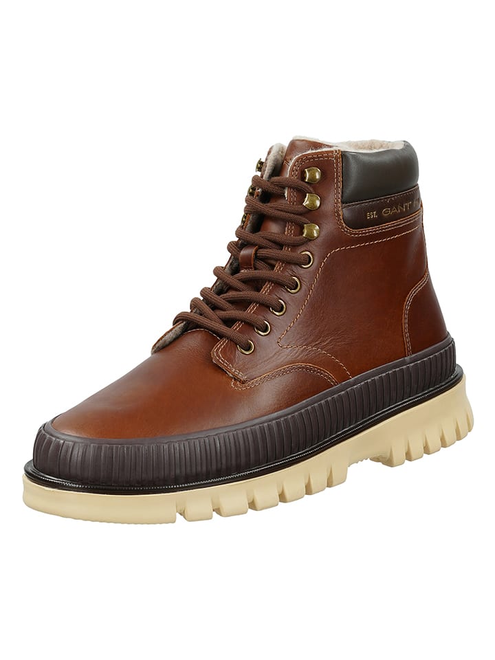 GANT Footwear Кожаные сапоги "Небрада" светло-коричневого цвета — фото 4