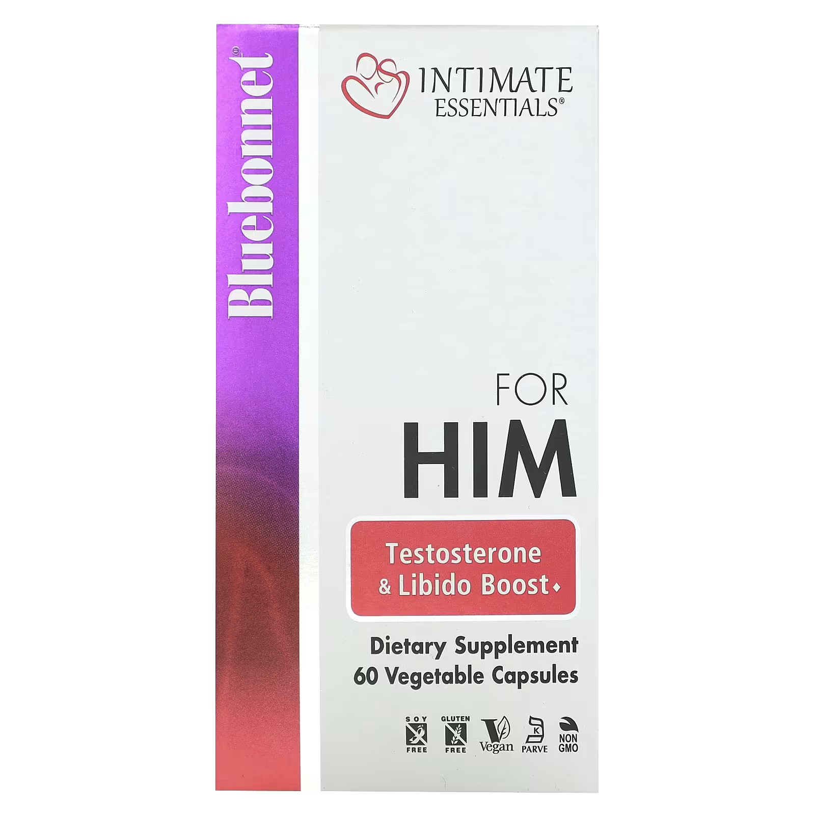 

Bluebonnet Nutrition Intimate Essentials для повышения уровня тестостерона и либидо, 60 вегетарианских капсул