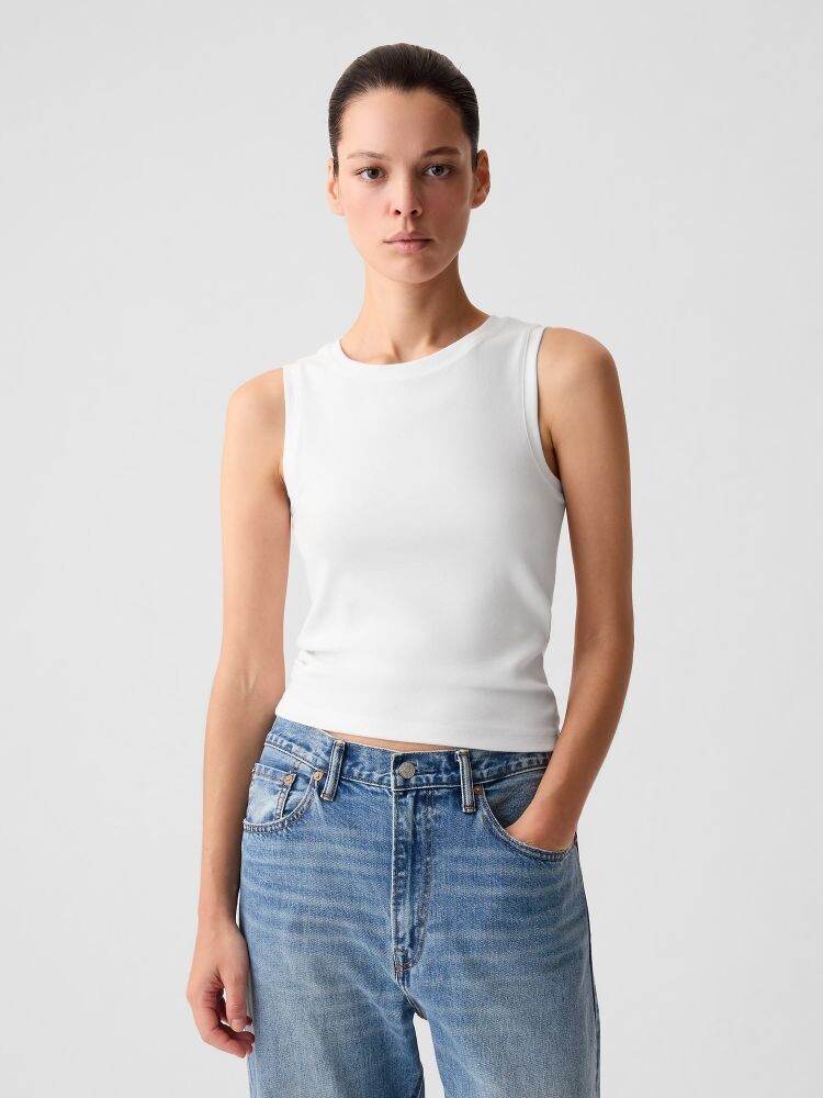 

Короткий укороченный топ Gap, белый