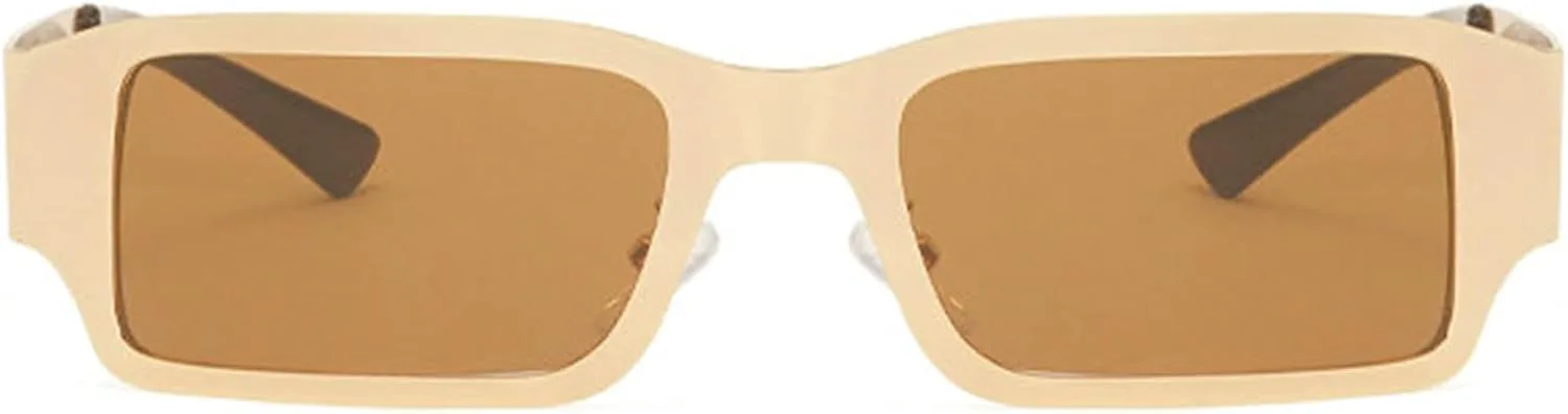 

Хелена Модные винтажные солнцезащитные очки для женщин и мужчин Дизайнерские ретро прямоугольные женские и мужские Популярные панк квадратные очки S68 helena, C3