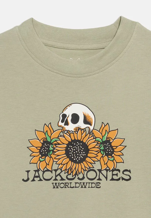 Футболка с принтом черепа jorcatskills ss cn sn jnr Jack & Jones Junior, Seagrass — фото 4
