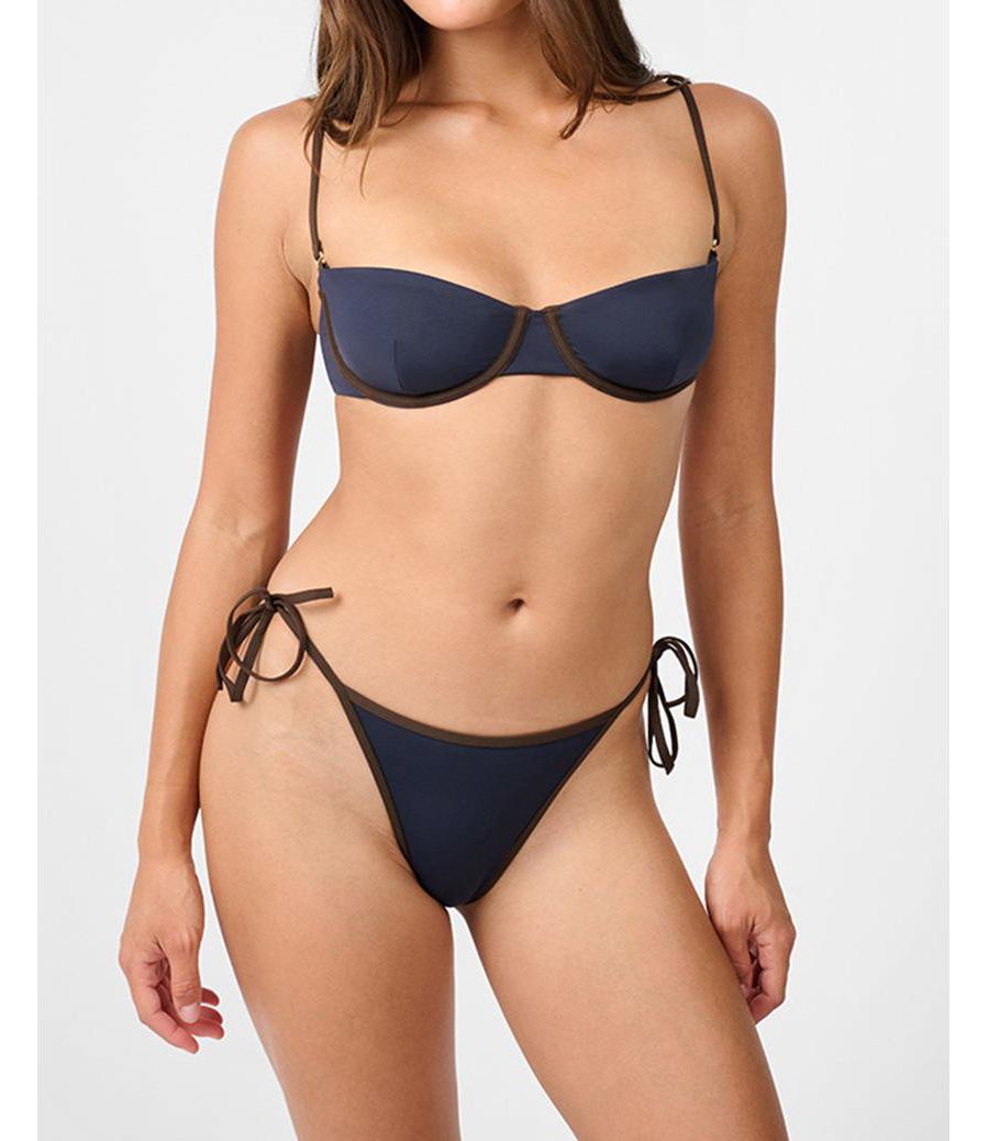 

Женский топ-балконет WeWoreWhat, Dark navy/mhgny