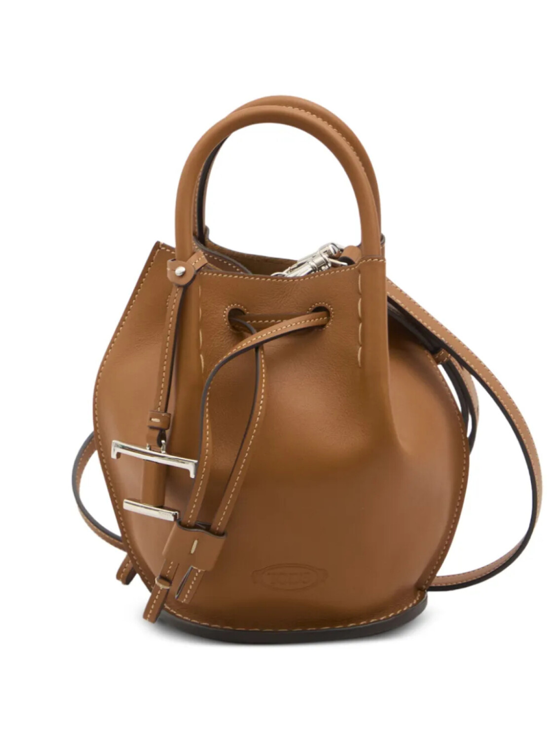 

Мини-сумка-ведро из кожи Tod's, коричневый