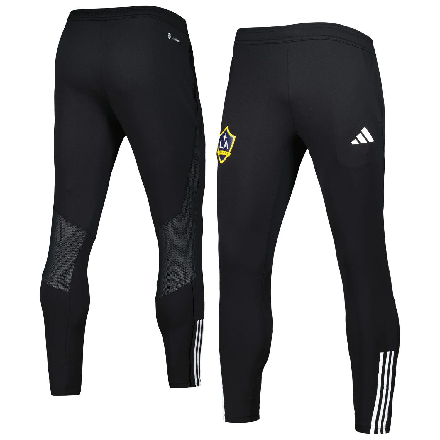 

Мужские черные тренировочные брюки On-Field Team Crest AEROREADY LA Galaxy 2023 adidas, Черный, Мужские черные тренировочные брюки On-Field Team Crest AEROREADY LA Galaxy 2023 adidas