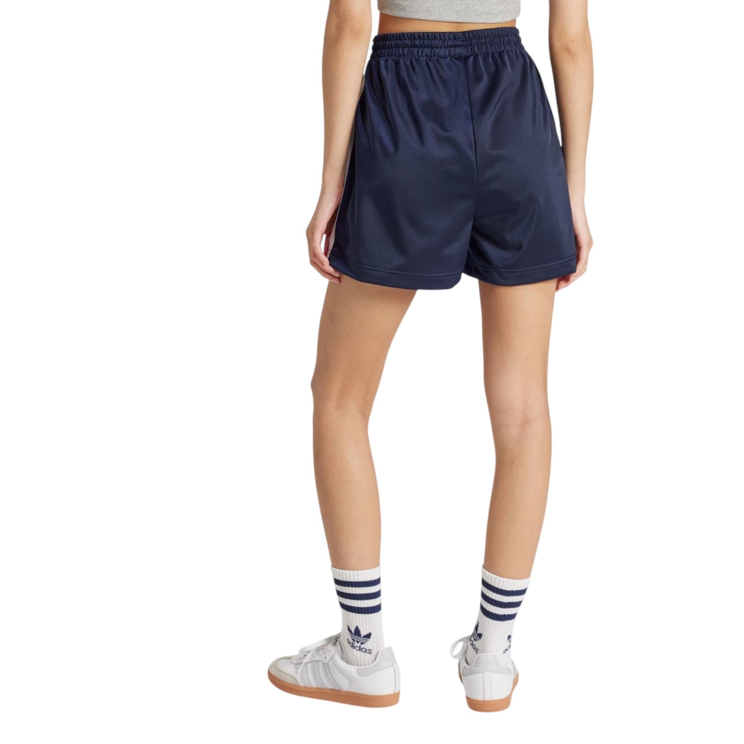 Шорты (WMNS) adidas Firebird Shorts 'Night Indigo White' — фото 3