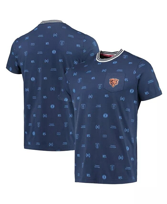 

Мужская темно-синяя футболка с карманами Chicago Bears Essential Tommy Hilfiger