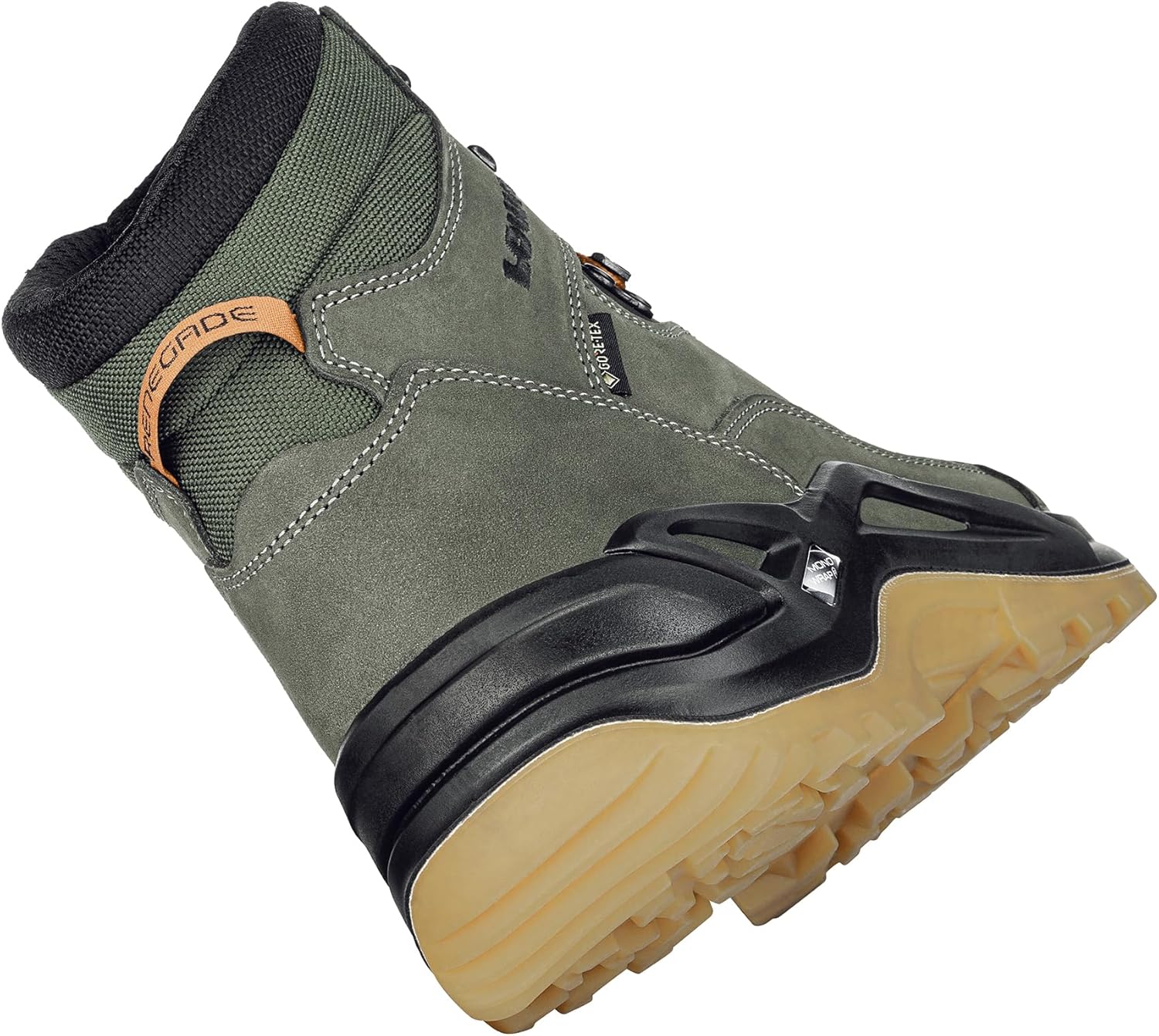Мужские походные ботинки Lowa Renegade GTX Mid, зеленый — фото 2