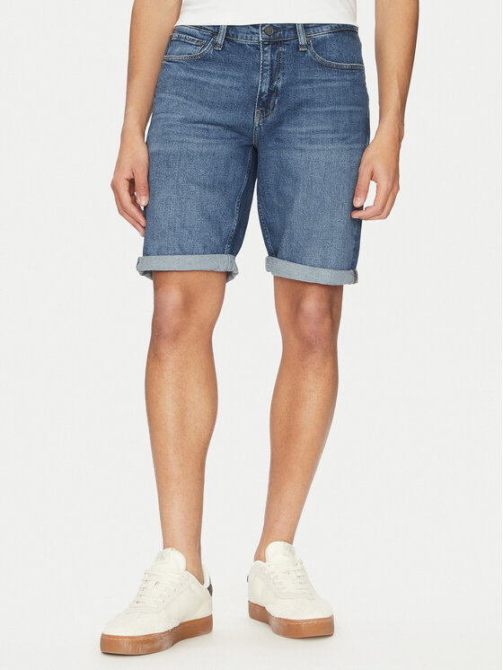 

Облегающие джинсовые шорты K10K114075 Calvin Klein, синий