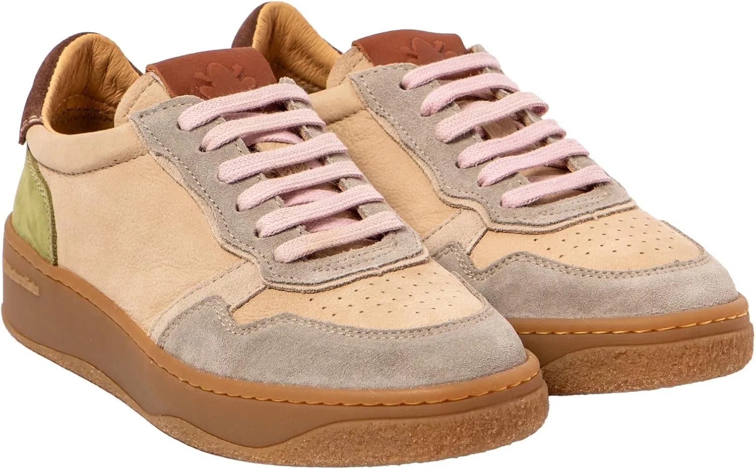 Кроссовки EL Naturalista Unisex N5844 Geo Trainers, кремовый, фиолетовый, размер 45 (европейский стандарт) — фото 2