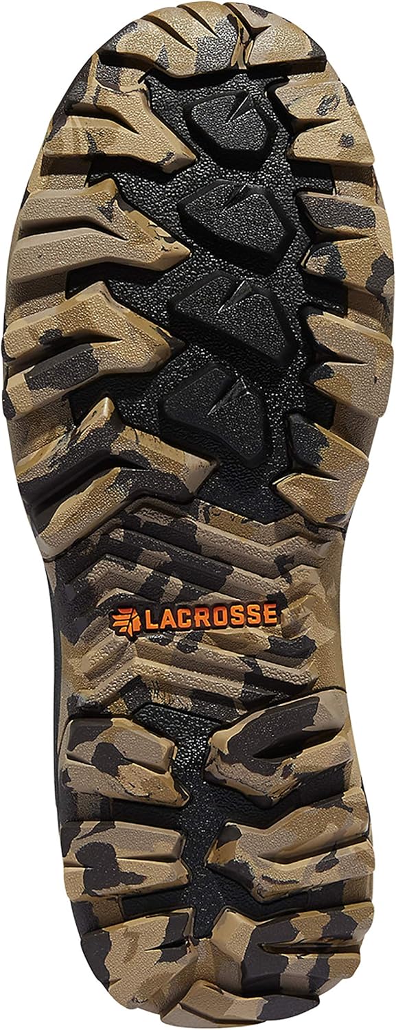 Мужские охотничьи и рабочие ботинки LaCrosse Burly Rubber - водонепроницаемые резиновые, с пенным утеплителем, верхним ремешком, стелькой из ЭВА и противоскользящей подошвой — фото 4