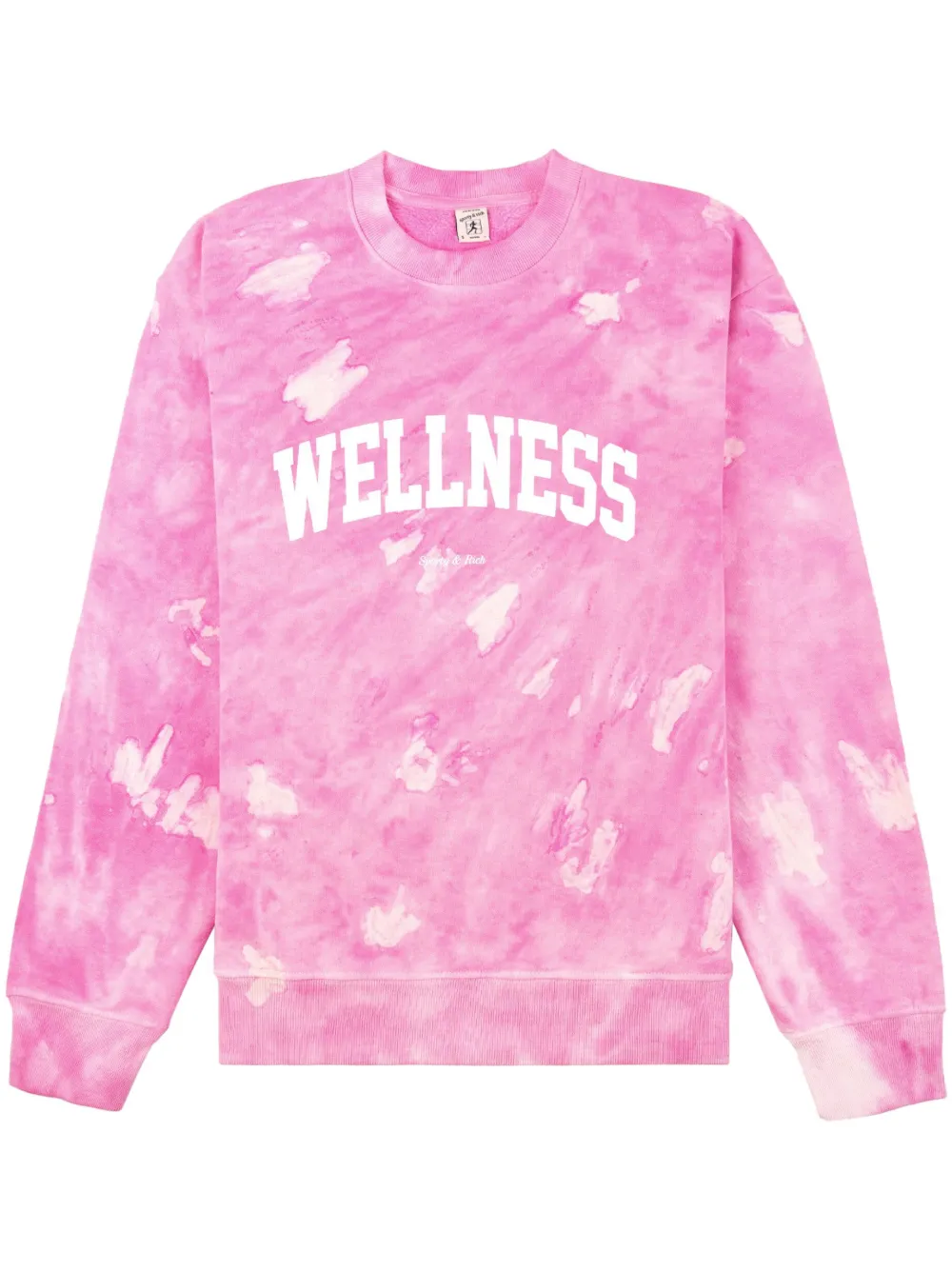 

Толстовка Wellness с принтом тай-дай Sporty & Rich, розовый