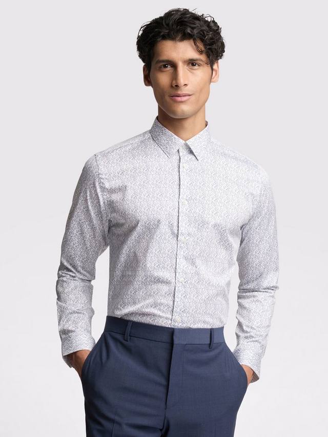 

Рубашка Lyons Slim Fit Ted Baker, White Stencil Floral