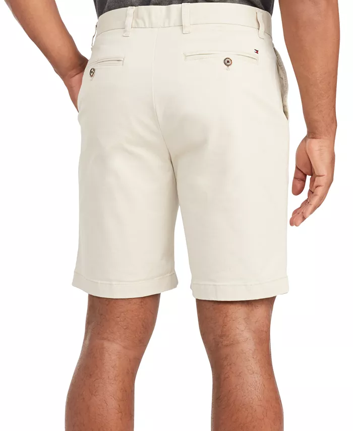 Мужские эластичные шорты Big & Tall 9" TH Flex Stretch Tommy Hilfiger, коричневый/бежевый — фото 2