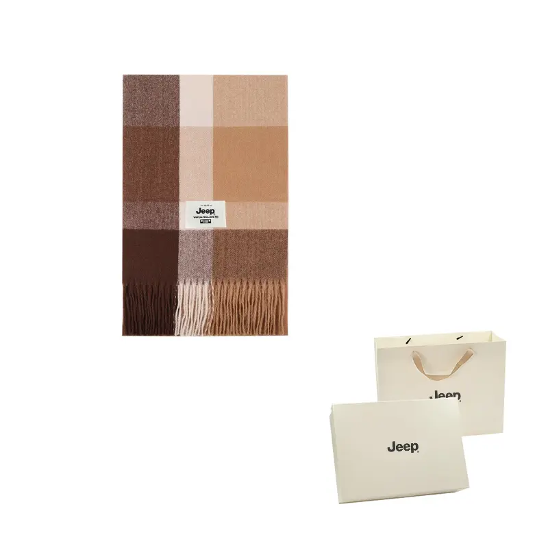 

Шарф из полиэстера Unisex Jeep, хаки plaid