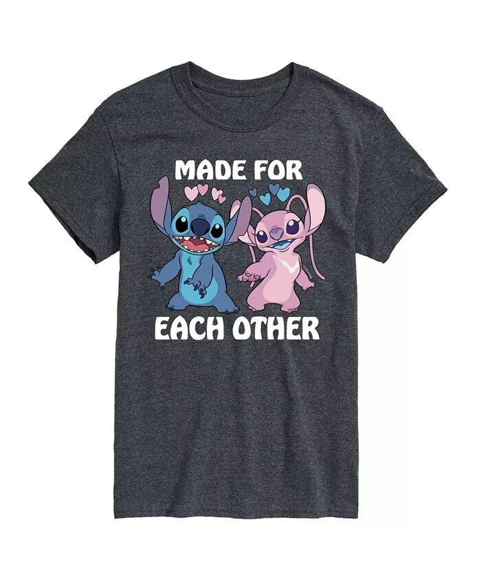 

Мужская футболка с коротким рукавом Lilo and Stitch AIRWAVES, серый