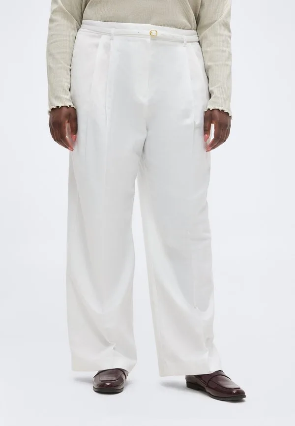 Брюки с широкими штанинами из льняной смеси Tommy Hilfiger Curve, Optic White