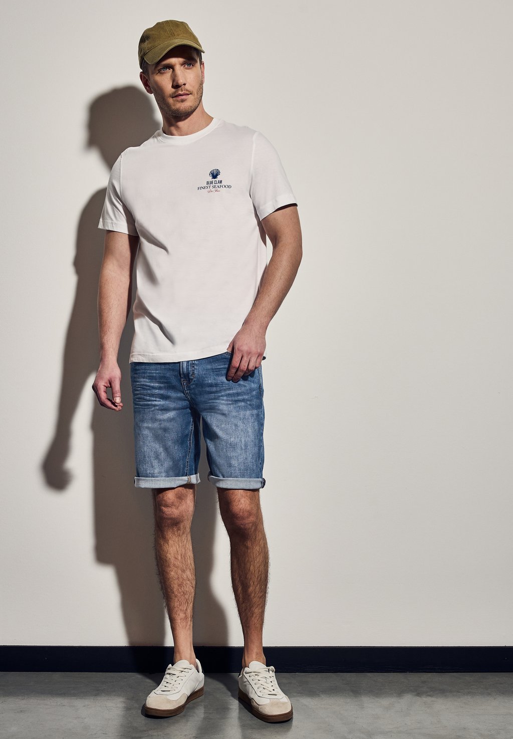 

Джинсовые шорты Street One MEN, синий