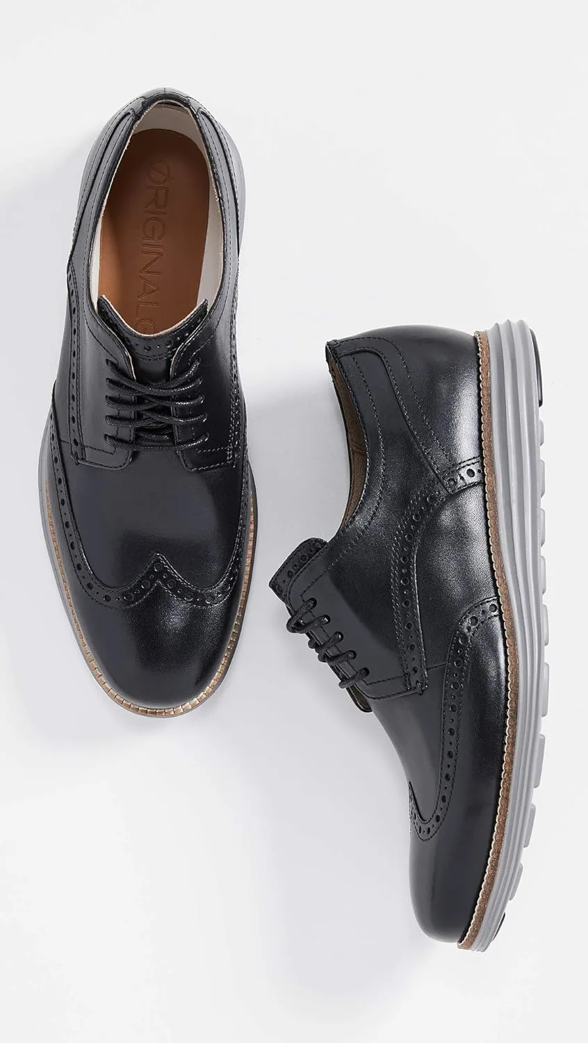Мужские оксфорды Cole Haan Grand Tour Wingtip, черный — фото 2