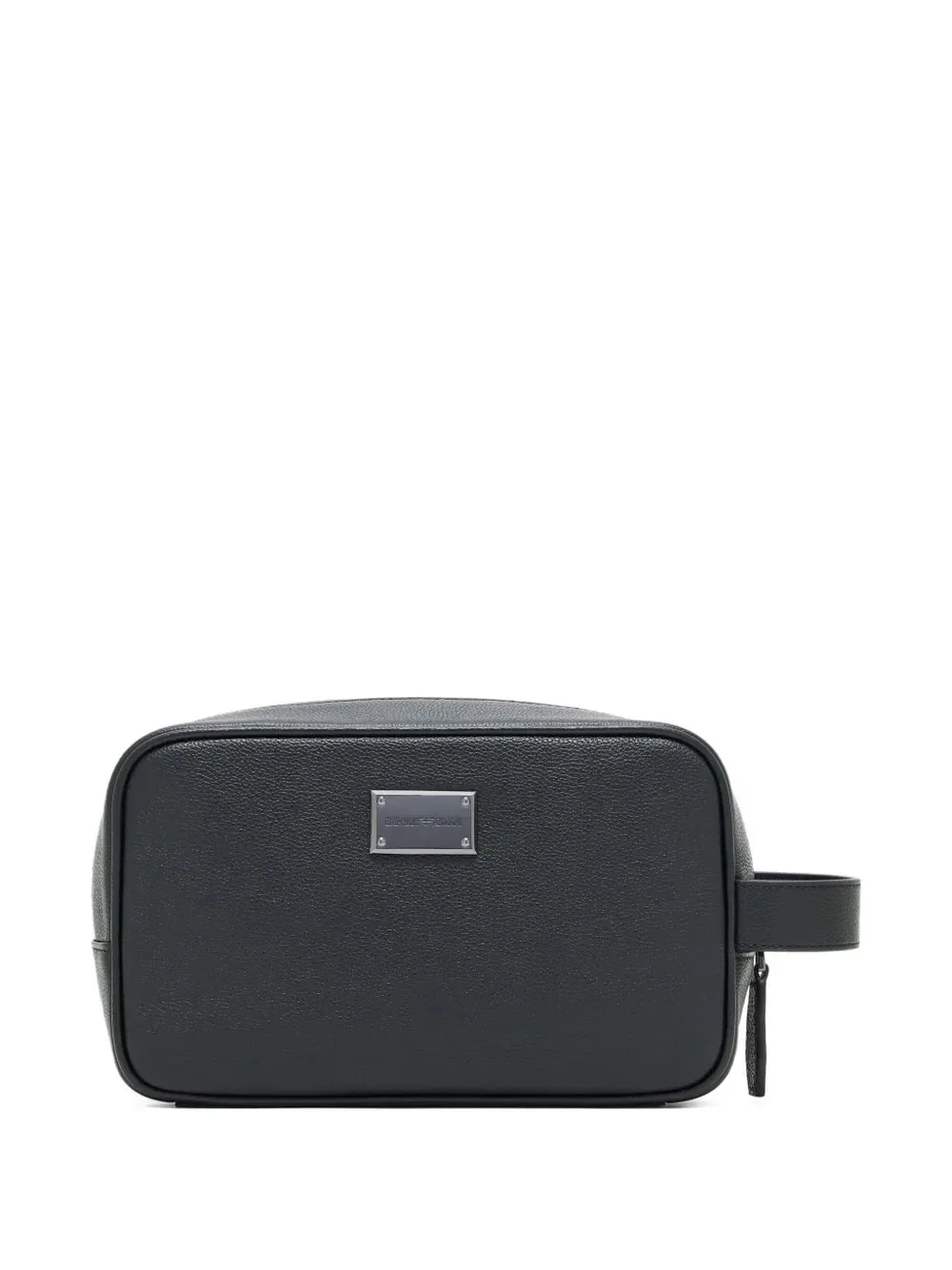 Кожаная косметичка Emporio Armani, черный