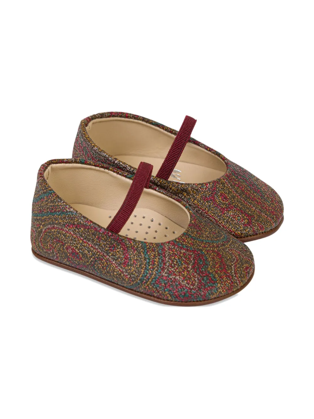 

Балетки с узором пейсли-аккард ETRO KIDS, красный