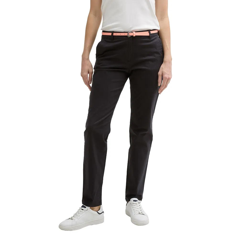 

Брюки чинос Tom Tailor Slim, черный