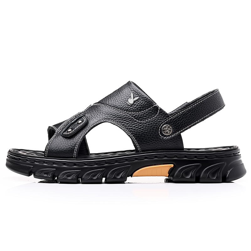 

Playboy Пляжные сандалии мужские 2053 черные, цвет 2053 black