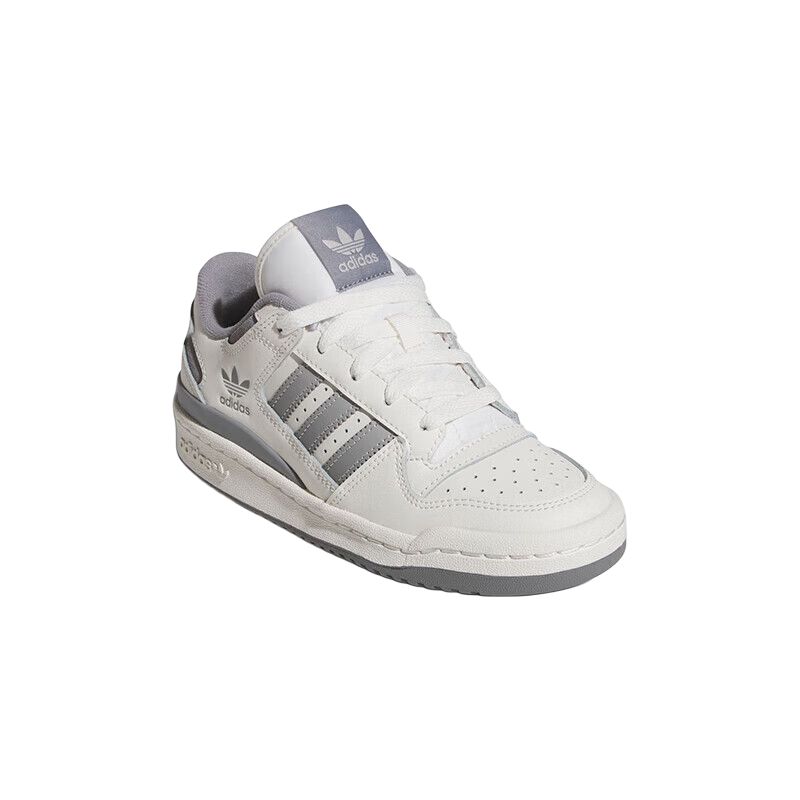 Детские низкие кроссовки для скейтбординга FORUM Adidas Originals, белый/серый — фото 3