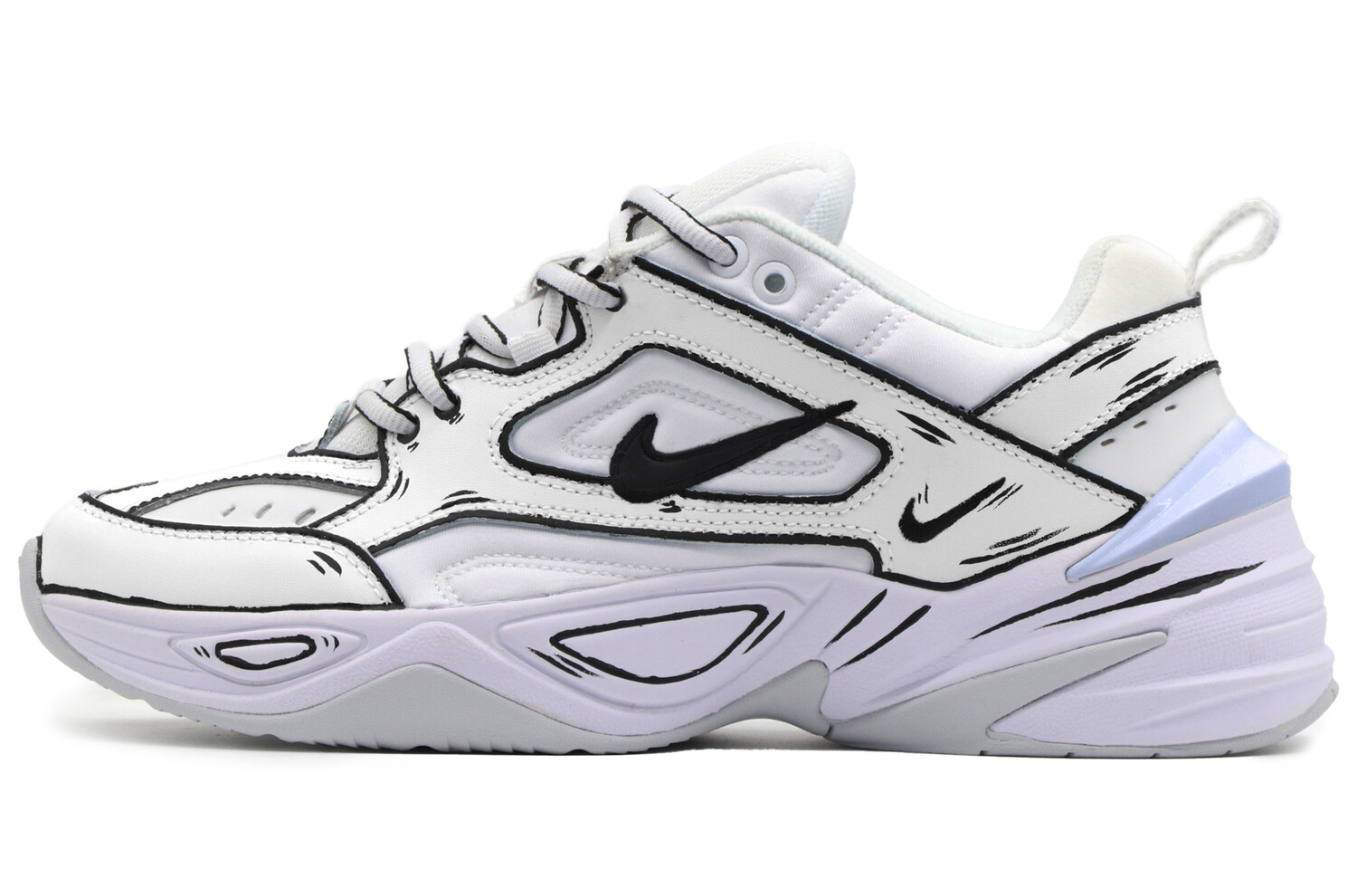 

Кроссовки Nike M2K Chunky Sneakers Unisex Low-Top Black White