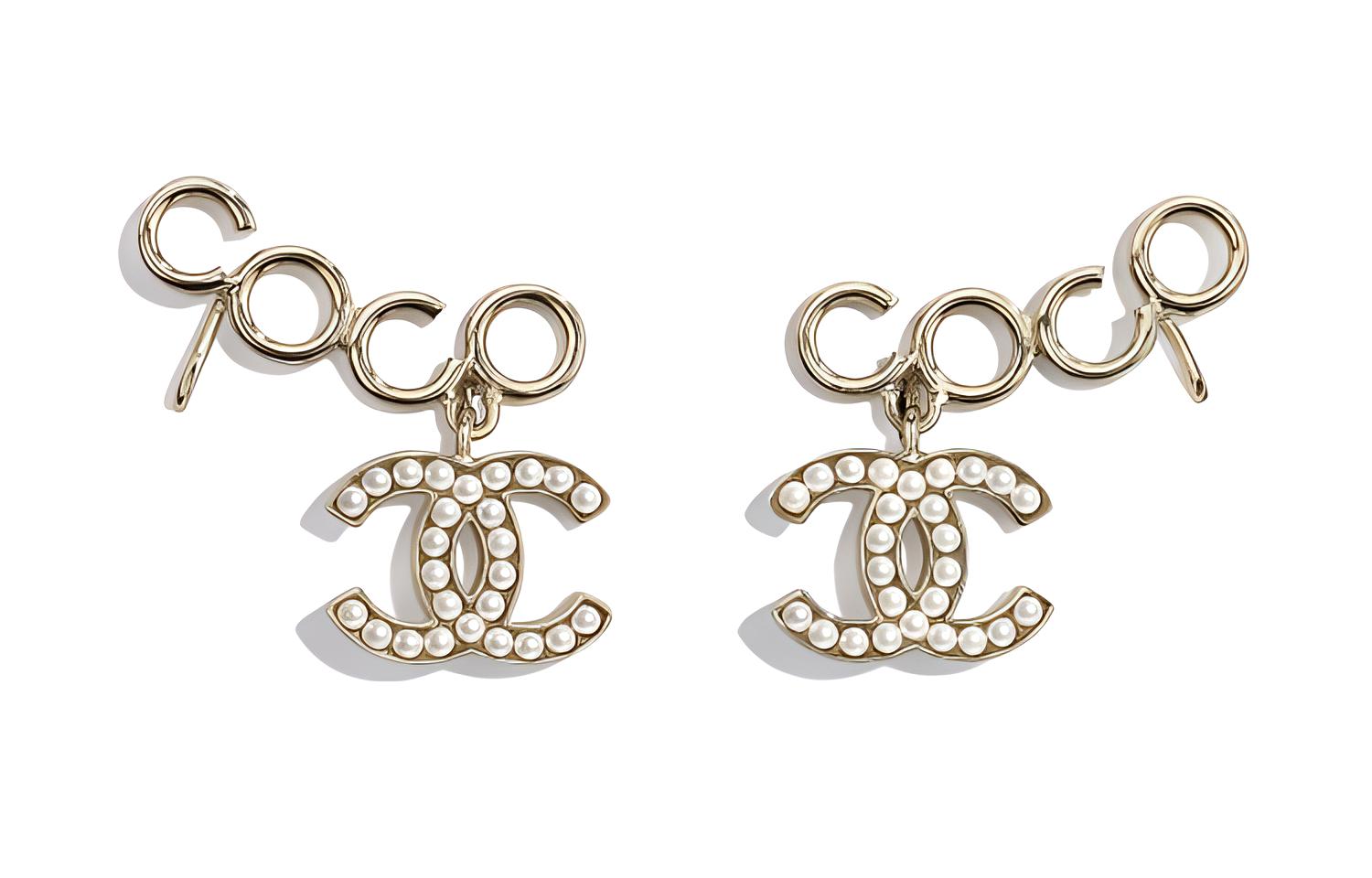 

Серьги женские золотые CHANEL, золотой