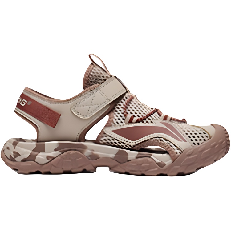 LINING YOUNG Спортивные детские сандалии low top устойчивые к истиранию дышащие deerskin brown — фото 3