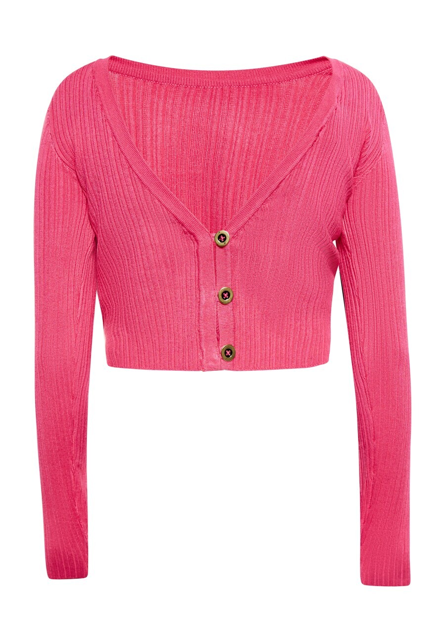 

Вязаный кардиган NAEMI Knit Cardigan, розовый