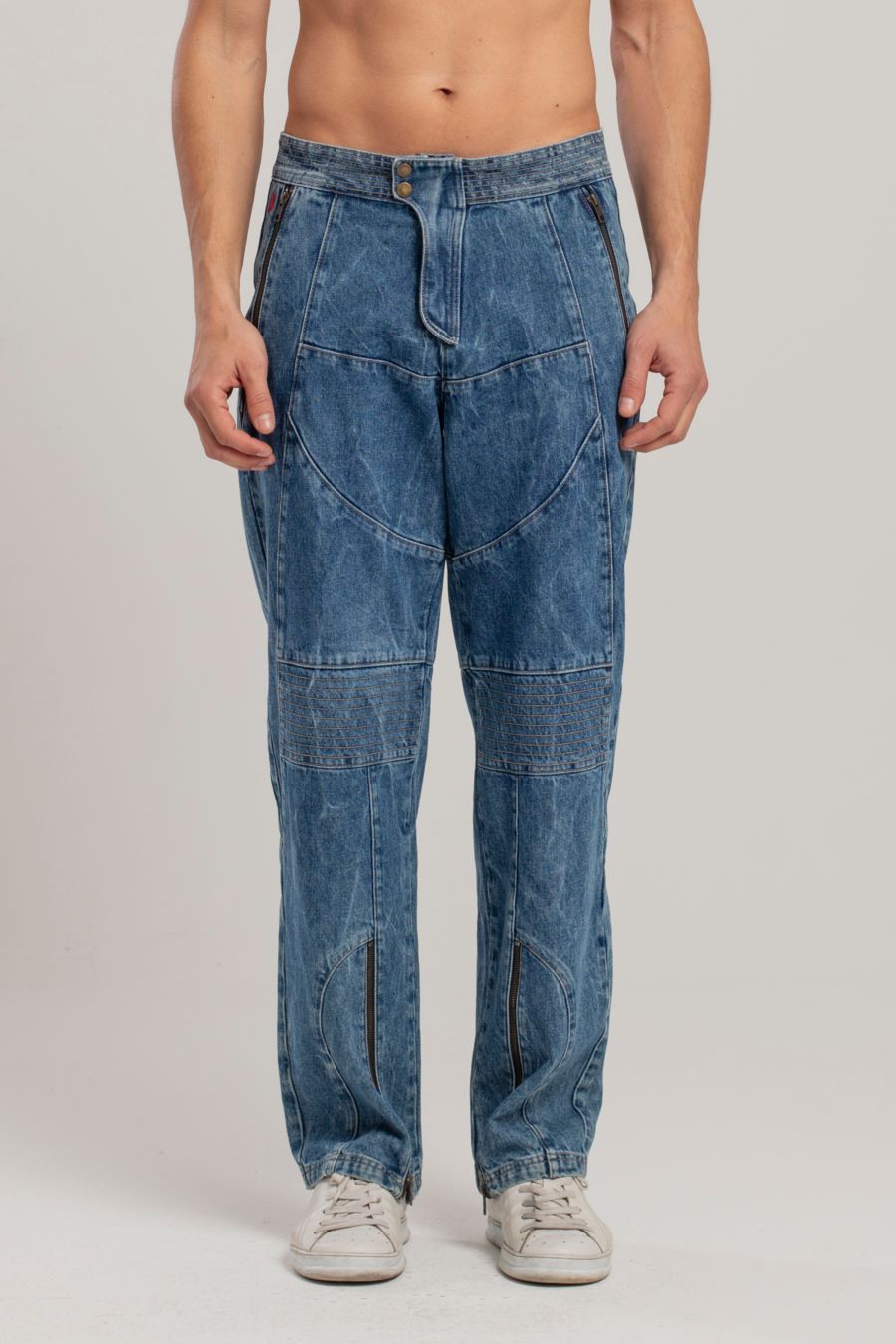 

Мужские мотоциклетные джинсы Free Heaven PCFG, Blue