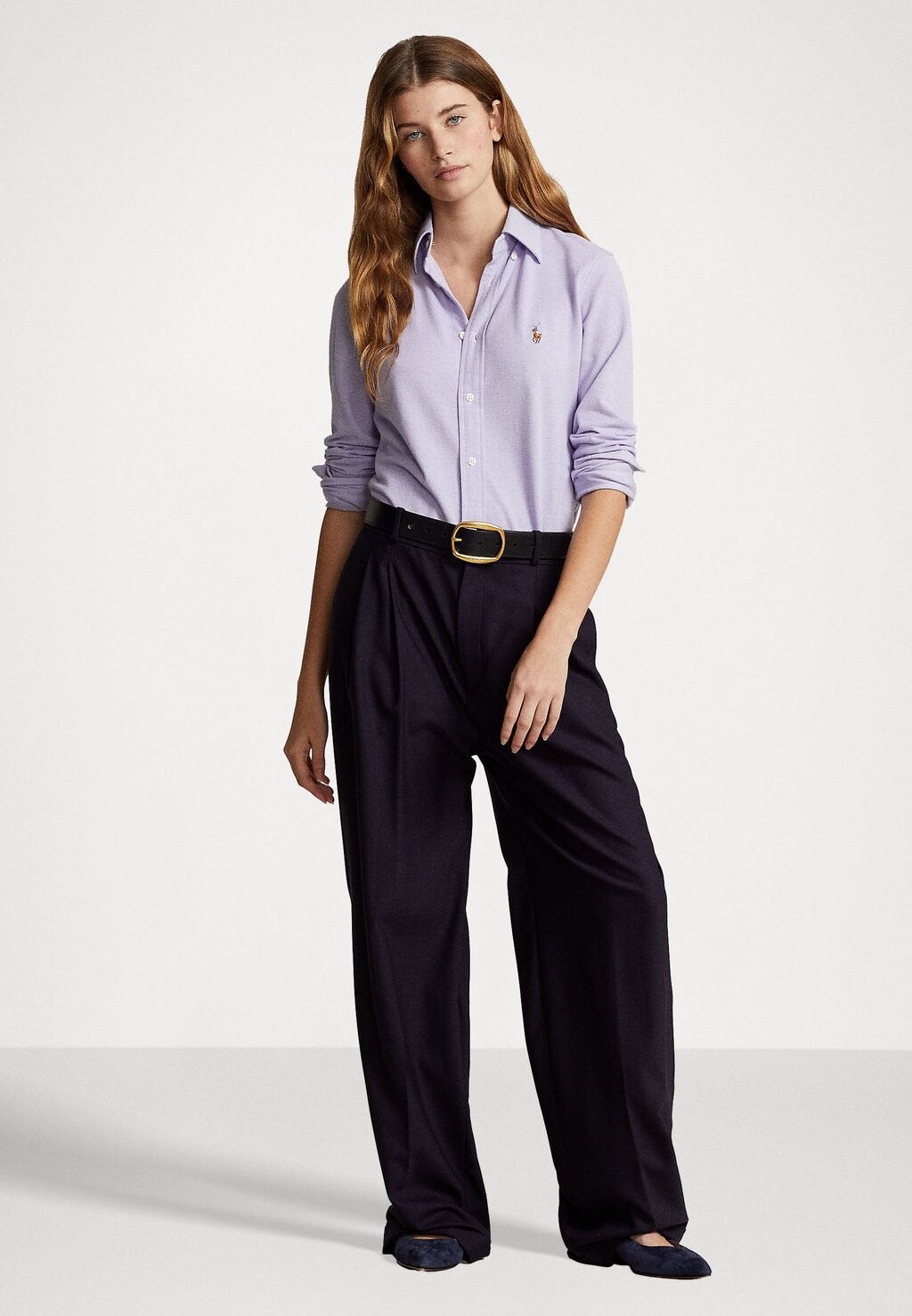 Рубашка Long Sleeve Button Front Shirt Polo Ralph Lauren, цвет hyacinth — фото 2