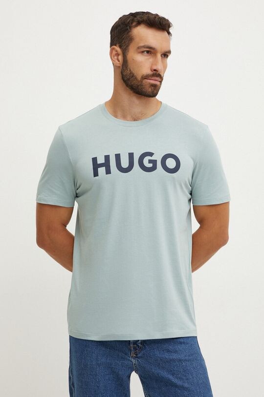 

Хлопковая футболка Hugo, зеленый