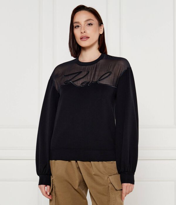

Свитер Loose fit Karl Lagerfeld, черный