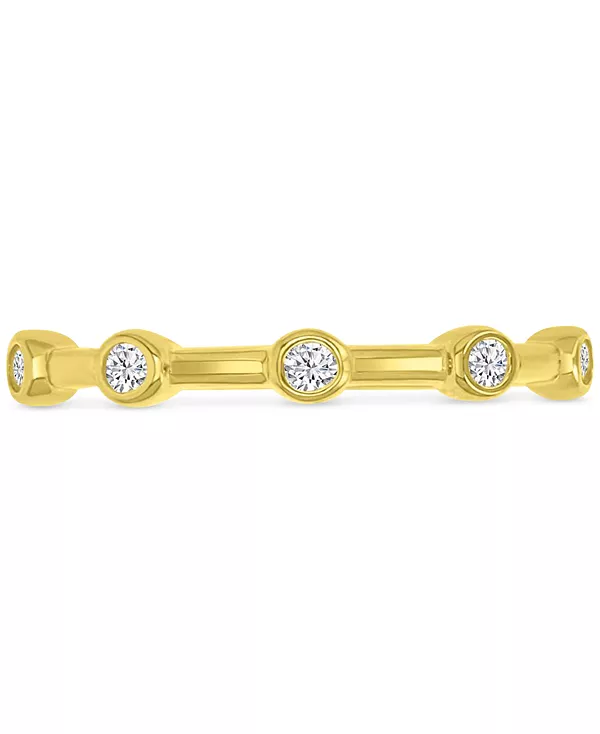 

Кольцо с кубическим цирконием (1/3 карата) из 14-каратного золота на стерлинговом серебре Macy'S, gold