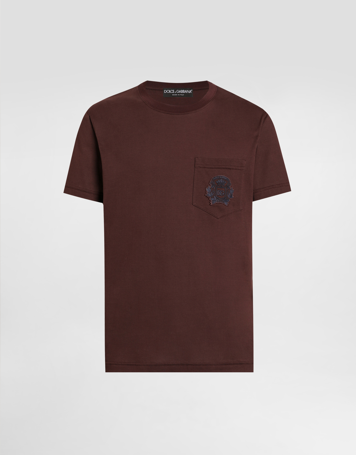 

Хлопковая футболка с вышивкой Dolce & Gabbana, мультиколор