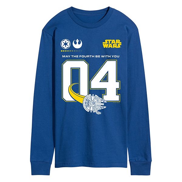 

Мужская футболка с длинным рукавом May the Fourth be with you Star Wars, Royal Blue