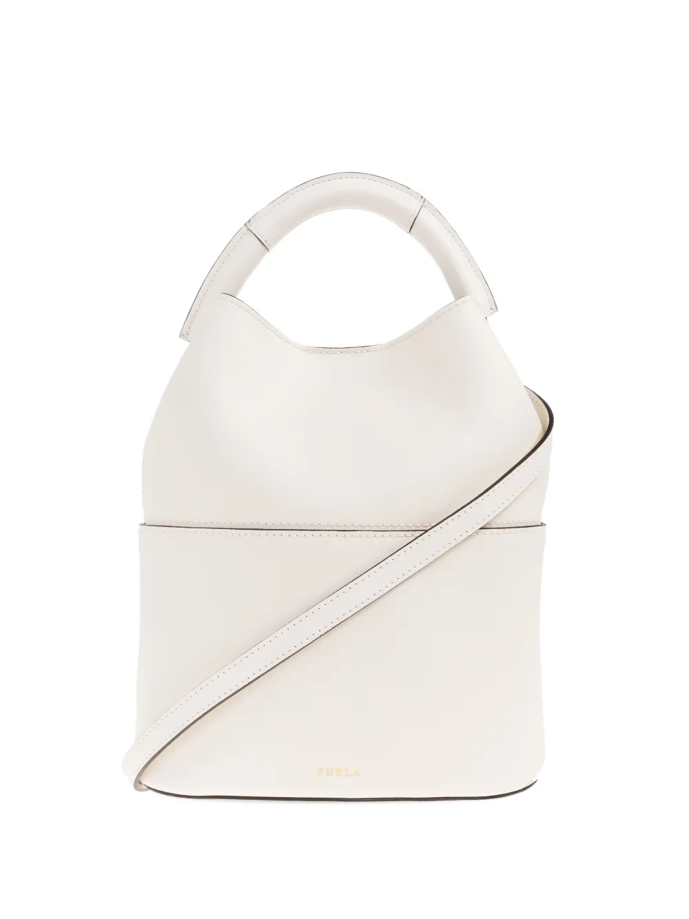 

Сумка-ведро из кожи Sfera Furla, нейтральный