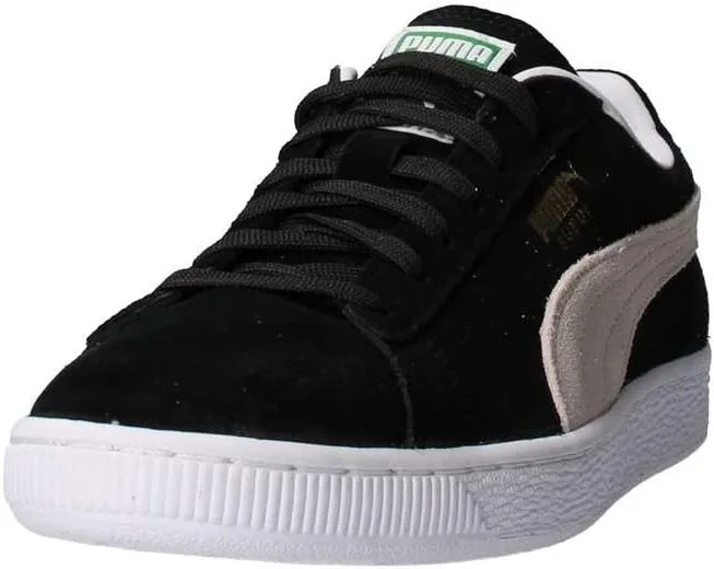 PUMA Унисекс замшевые классические кроссовки для взрослых, белый/черный — фото 4